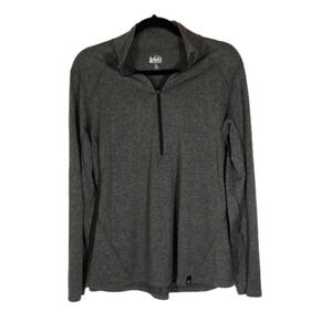 REI 1/4 zip up top, gray, size XL